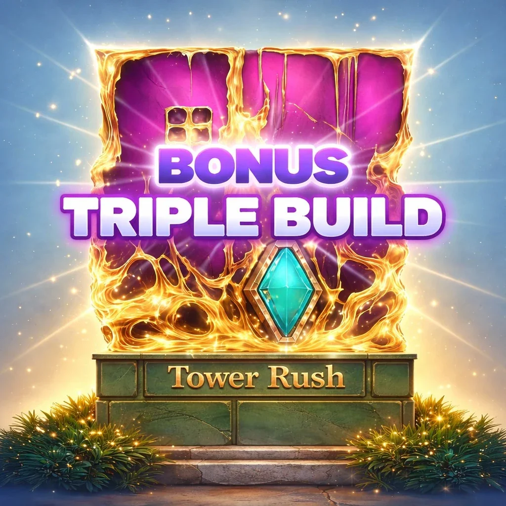 Triple Build — piso bonus Tower Rush